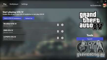 GTA IV Launcher V1.1 для GTA 4