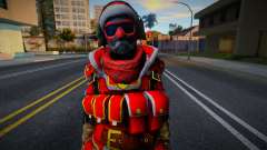 War Face New year Skin v8 для GTA San Andreas